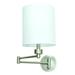 House of Troy Wall Swing Arm Lamp in Satin Nickel