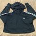 Adidas Tops | Adidas Adicolor Classics Black Cropped Hoodie In Womens Size Small | Color: Black/White | Size: S