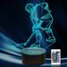 YSITIAN Ice Hockey Night Light Ammonite Hockey Player 3D lamp 16 Color Changing with Remote Control and Timer Men s Ice Hockey Decor E1116-508