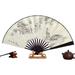Elegant Hand Held Folding Fans With Ink Painting Design for Cosplaying Cooling Yourself Breeze