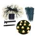 Waterproof Garden Decorative Christmas String Lamp Solar Mushroom Lamp Solar Light Ground Light Lawn Lamps LED Mushroom Solar Lights WARM WHITE