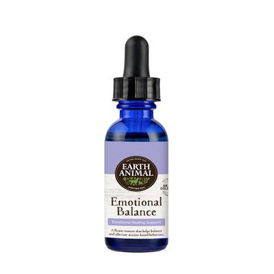 Earth Animal Natural Remedies Emotional Balance Liquid Homeopathic Calming Supplement for Dogs & Cats, 1 fl. oz., 1.25 IN