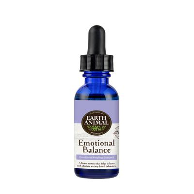 Earth Animal Natural Remedies Emotional Balance Liquid Homeopathic Calming Supplement for Dogs & Cats, 1 fl. oz., 1.25 IN