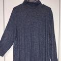 American Eagle Outfitters Dresses | American Eagle Outfitters Long Sleeve Heathered Navy Sweater Dress | Color: Blue | Size: Xxl