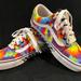 Vans Shoes | Custom Made Van’s, Men’s Size 5.5, Women’s 7, Tie Dye. Worn Twice! | Color: Red | Size: 7