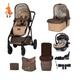 Cosatto Wow 2 Travel system Everything bundle Special Edition Foxford Hall with Acorn I size car seat Base Bag Footmuff and Raincover