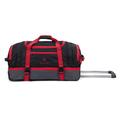 Travel Duffel Wheely Bag Hand Luggage Wheeled Trolley Holdall Duffle Carry Bag with Wheels Lightweight Overnight (Red, 30 Inches)