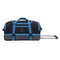 Travel Duffel Wheely Bag Hand Luggage Wheeled Trolley Holdall Duffle Carry Bag with Wheels Lightweight Overnight (Blue, 30 Inches)