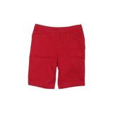 St. John's Bay Khaki Shorts: Red Print Mid-Length Bottoms - Women's Size 15 - Stonewash