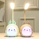 Lampe de bureau LED de dessin animé mignon lumière ambiante pliable réglable à 3 vitesses aste