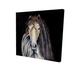 Abstract Horse w/ Curly Mane - 08X08 Print On Canvas in Black/Brown Begin Edition International Inc | 8 H x 8 W x 1.5 D in | Wayfair