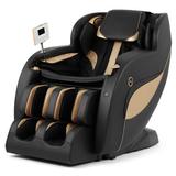 Artist Hand 3D Zero Gravity Massage Chair Recliner w/ Heated Faux Leather in Black/Brown | 41.3 H x 29.5 W x 61 D in | Wayfair C1140503900