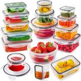 ColorLife 32 PCS Food Storage Containers w/ Airtight Lids(16 Stackable Containers w/ 16 Lids), BPA-Free Pantry Organization & Storage | Wayfair