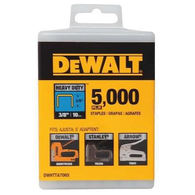 DEWALT DWHTTA7085 Heavy Duty Staples, T25, 1/2 in Leg L, Steel, 5000 PK