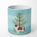 Caroline's Treasures Welsh Springer Spaniel Merry Christmas Tree 10 Oz Decorative Soy Candle Soy in Blue | 3.75 H x 3.25 W x 3.25 D in | Wayfair