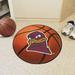 Orange 27 x 27 x 0.5 in Kitchen Mat - FANMATS Virginia Tech_Virginia Tech Hokies Basketball Rug, Hokie Bird Logo - 27In. Diameter Plastic | Wayfair