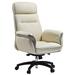 Red Barrel Studio® Eureka Ergonomic Faux Leather Executive Chair Upholstered in Gray | 50.4 H x 29.7 W x 30.9 D in | Wayfair