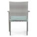 Wade Logan® Aryonna Stacking Patio Dining Armchair w/ Cushion Metal/Wicker/Rattan | 35 H x 26 W x 23 D in | Wayfair