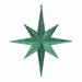 The Holiday Aisle® Glitter Bethlehem Star Ornament Plastic in Green | 12 H x 2 W x 12 D in | Wayfair 4C7BCCDE1635489F8792C00F26E1C4B4