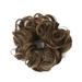 Anvazise Synthetic Fiber Curly Chignon Fake Hair Extension Bun Wig Hairpiece for Women Brown and Blond One Size