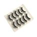 5 Pairs Exaggerated Fake Eyelashes High-grade Fiber Eyelashes Sexy Long Thick Artificial Lashes Women Makeup Eyelashes Black