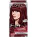 L Oreal Paris Feria Multi-Faceted Shimmering Permanent Hair Color R48 Red Velvet (Intense Deep Auburn) 1 Kit (Pack of 16)