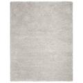 SAFAVIEH Flokati Shag Collection FLK950F Silver Rug