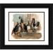 Advertisement 18x15 Black Ornate Wood Framed with Double Matting Museum Art Print Titled - Pigs and Pork: Party Animals