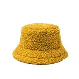 Tejiojio Fall Clearance Ladies Winter Cashmere Bucket Hat Cute And Warm Caps Hunting Fishing Hat
