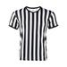 Soccer Referee Costume Jersey Football Shirt Retro Mens Top for Football Game or Casual Wear 3XL V-neck