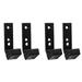 NUOLUX 4 Pcs Wall Mounted Barbell Rack Barbell Storage Rack Weight Bar Holder Fitness Equipment Rack