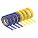 Uxcell 26Ft Tennis Racket Badminton Racquet Grip Finishing Tapes Blue/Yellow 8 Pack