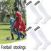 2Pairs High Football Socks Soccer Hockey Sport Long Tube Stocking Child-White