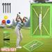 Golf Mat for Golf Training Swing Detection Use for Analysis Correct Your Swing Path Turf Golf Mat Soft Base Golf Practice Balls Indoor Outdoor