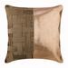 Cushion Covers Decorative Pillow Covers Copper 20x20 inch (50x50 cm) Metallic Copper Faux Leather Decorative Pillow Covers Patchwork Pillow Cover Modern Pillow - Copper N Half