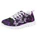 Pzuqiu Girls Boys Sneakers Galaxy Butterfly Print Lightweight Comfortable Kids Tennis Shoes Breathable Mesh Shoes Size 11.5