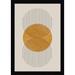 AllModern Perfect Point Yellow by The MIUUS STUDIO Wood Framed Wall Art Print Paper in Brown/Gray | 17 H x 12 W x 1 D in | Wayfair