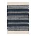 Gray 37 x 26 x 0.5 in Area Rug - Dovecove Lariat Rug-Navy Blue Wool/Jute & Sisal | 37 H x 26 W x 0.5 D in | Wayfair