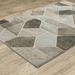 Brown/Gray 153.54 x 118.11 x 0.71 in Area Rug - Latitude Run® Chase Geometric Power-Loomed Grey/Brown Area Rug | Wayfair