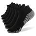 6 Pairs Sports Ankle Socks Athletic Low-cut Socks Thick Knit Autumn Winter Socks Outdoor Fitness Breathable Quick Dry Socks Wear-resistant Warm Socks Lightweight -skid No-Show Socks For Mar