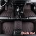 TOOL1SHOoo Car Floor Mats Custom Auto Floor Custom For 2011-2019 Dodge Charger Challenger Black Red