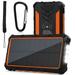 Heavy Duty Solar Power Bank Qi Portable Charger 20 000mAh External Battery Pack Type C Input Port Four LED Flashlight For Nokia 6.2 With Solar Panel Charging