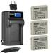 Kastar 3-Pack Li-30B Battery and LCD AC Charger Compatible with Olympus Li-30B Battery Olympus Li-30C Charger Olympus Stylus Verve Digital Stylus Verve Digital S Âµ-mini Digital Âµ-mini Digital S