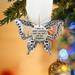 Kayannuo Christmas Decorations Back to School Clearance Christmas Creative Hollow Carving Exquisite Butterfly Memorial Family Pendant Christmas Tree Decoration Car Rearview Christmas Ornaments