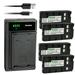 Kastar 4-Pack Battery and Smart USB Charger Replacement for Panasonic NV-VX33EG NV-VX55EG NV-3CCD1 NV-61 NV-63 NV-A1/E NV-A3/E NV-ALEN NV-CS1/E NV-CSLEN NV-G1 NV-G101 NV-G101A NV-G120 NV-G2 NV-G200