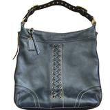 Coach Bags | Coach 1941 Black Laced Studded Pebbled Leather Xl Shoulder Bag 10400 | Color: Black | Size: Os