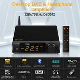 TOPPING DX3 Pro+ Desktop DAC & Headphone amplifier low Noise NFCA Bluetooth5.0 for Home and Compute (Black)
