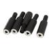 Unique Bargains 5 Pieces Stereo Female 3.5 mm 1/8 Jack Connector Audio Adapter for 5mm Dia Cord