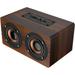 Retro Wooden Bluetooth Speaker Wireless Dual 5W Loudspeakers 3D Surround Sound