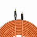 3.5 TS Male to RCA Male - 200 Feet - Orange - Pro 3-Pin Microphone Connector for Powered Speakers Audio Interface or Mixer for Live Performance & Recording 200 Feet Orange